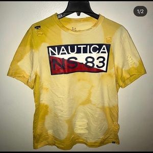 Men’s Nautica Distressed and Bleached T-Shirt